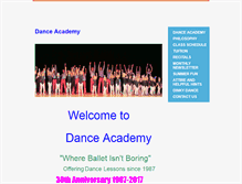 Tablet Screenshot of danceacademydenver.com